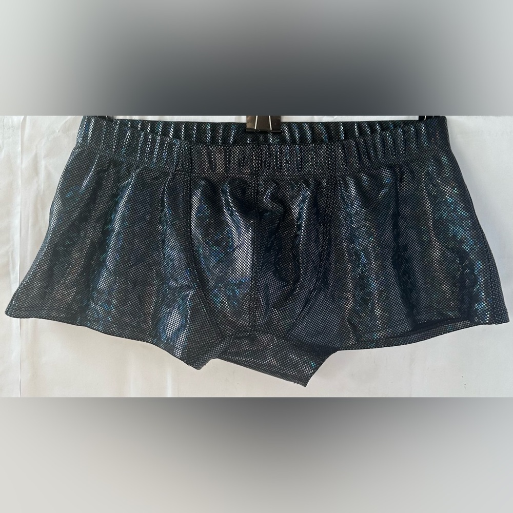 Sea Dragon Studio Mens Holographic Shorts In Midnight Inferno Size Medium